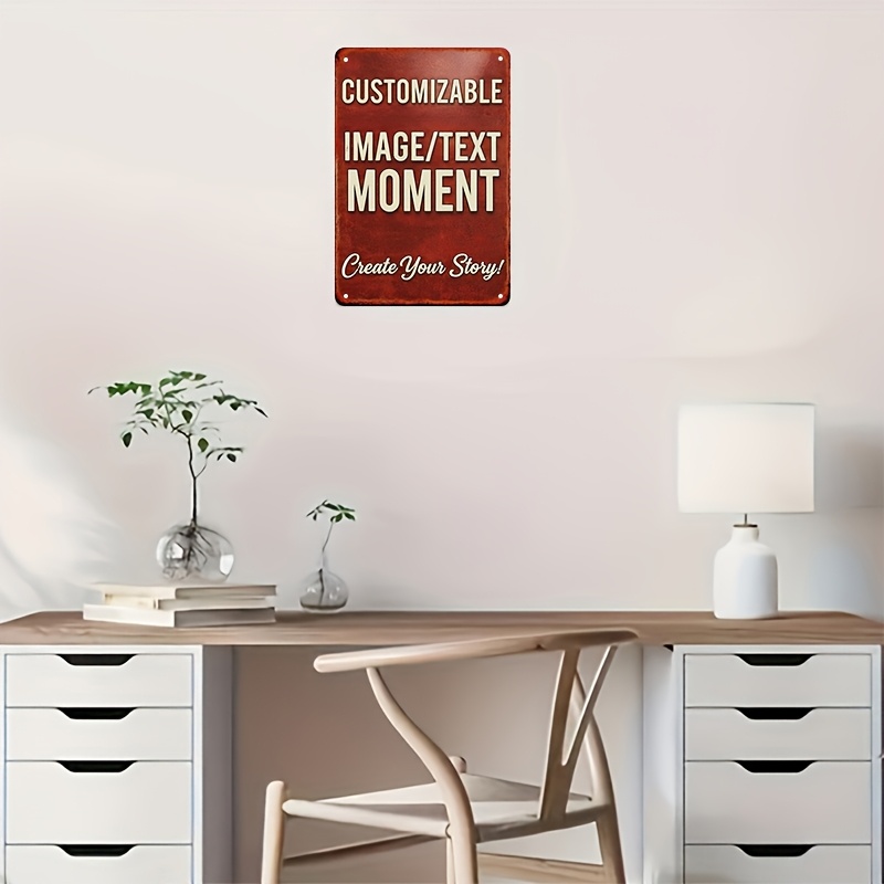 Customizable Image/Text Metal  - Home Decor Free Images reseña y precio