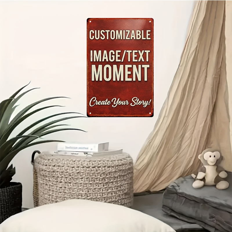 Customizable Image/Text Metal  - Home Decor Free Images reseña y precio