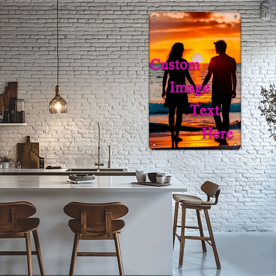 Custom Image/Text 2D Flat Prin - Home Decor Free Images reseña y precio
