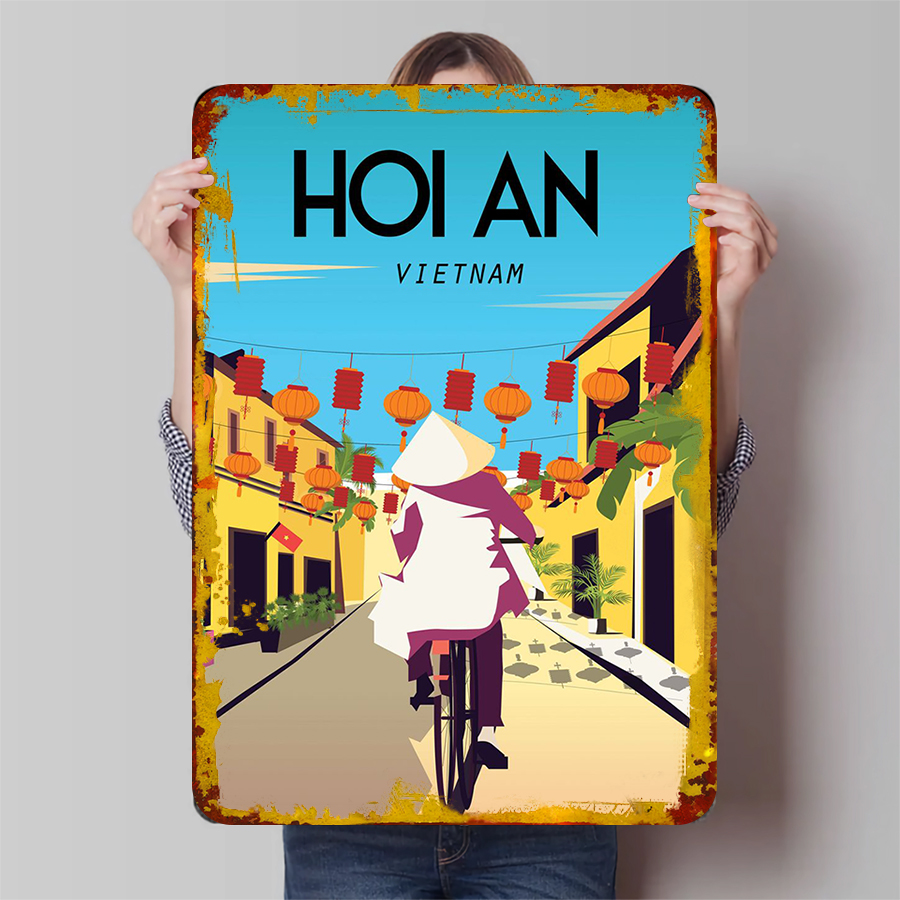 Hoi An Vietnam Vintage Metal W - Home Decor Vietnam reseña y precio