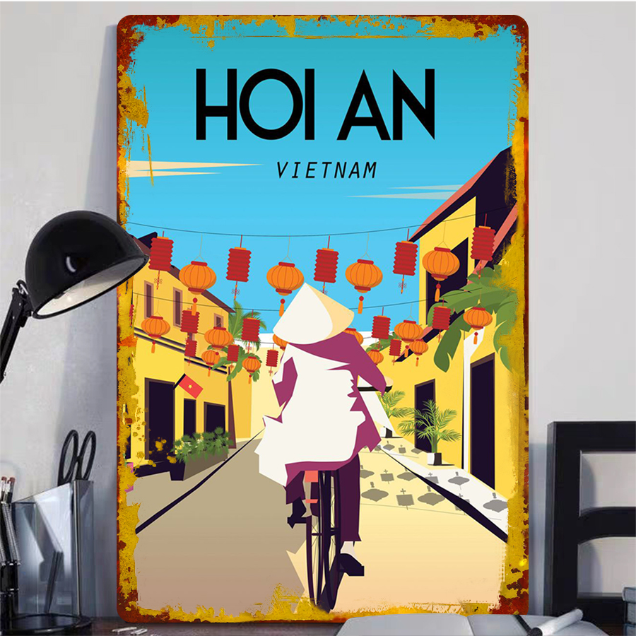 Hoi An Vietnam Vintage Metal W - Home Decor Vietnam reseña y precio