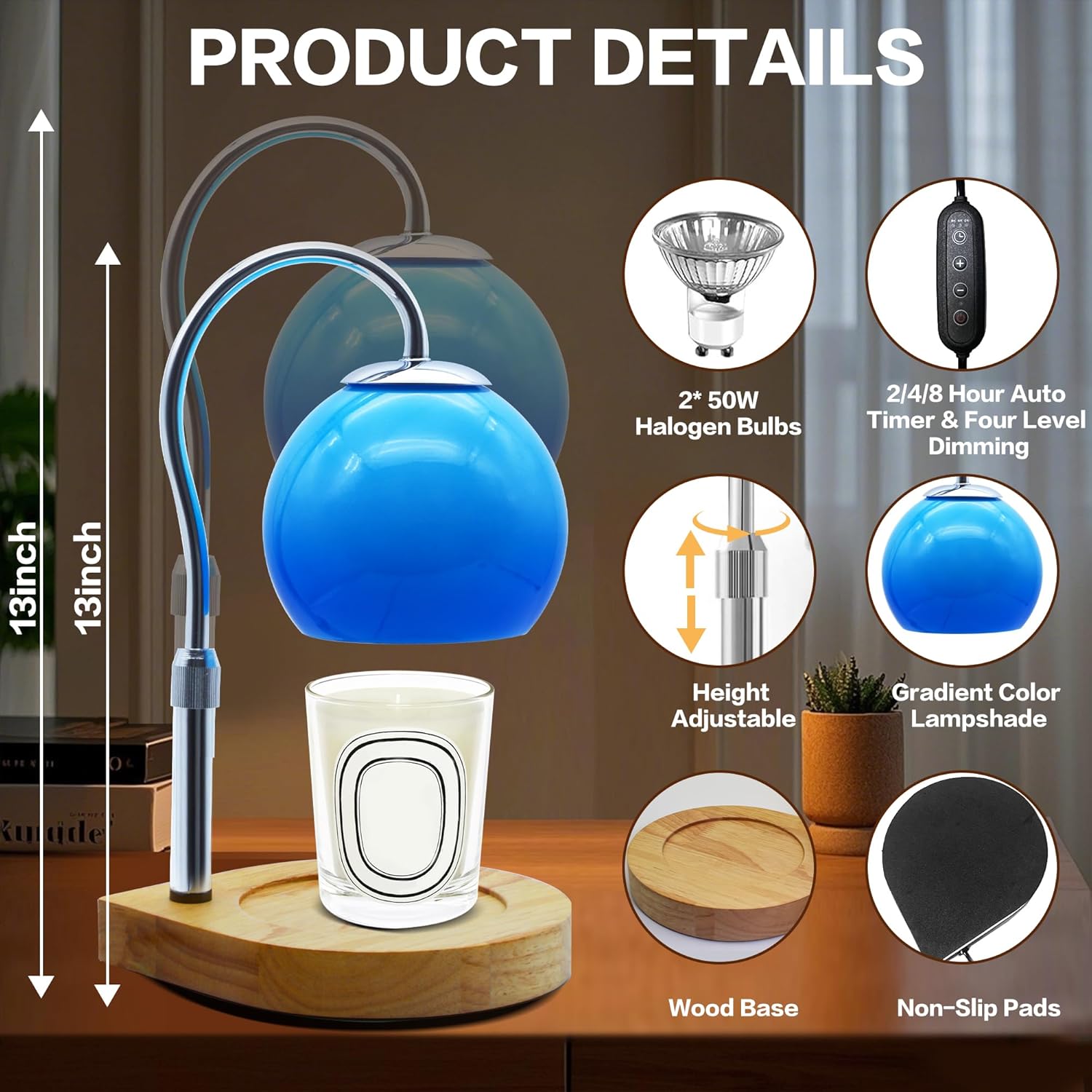 Candle Warmer Lamp with Timer  - Home Decor Free Images reseña y precio