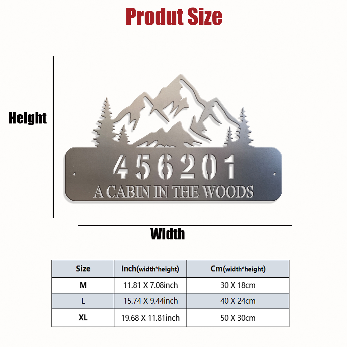 Custom mountain range Metal Wa - Home Decor Range reseña y precio