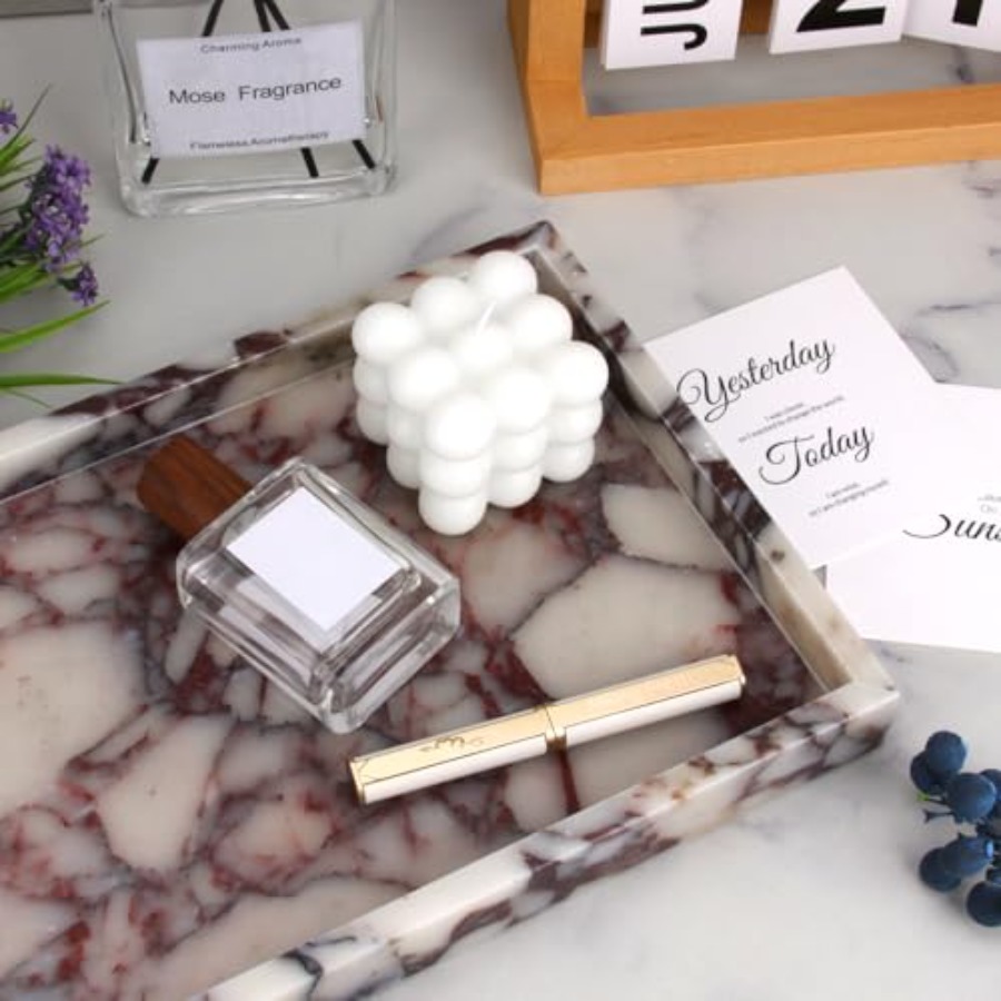 Marble Bathroom Vanity Tray, N - Home Decor You reseña y precio