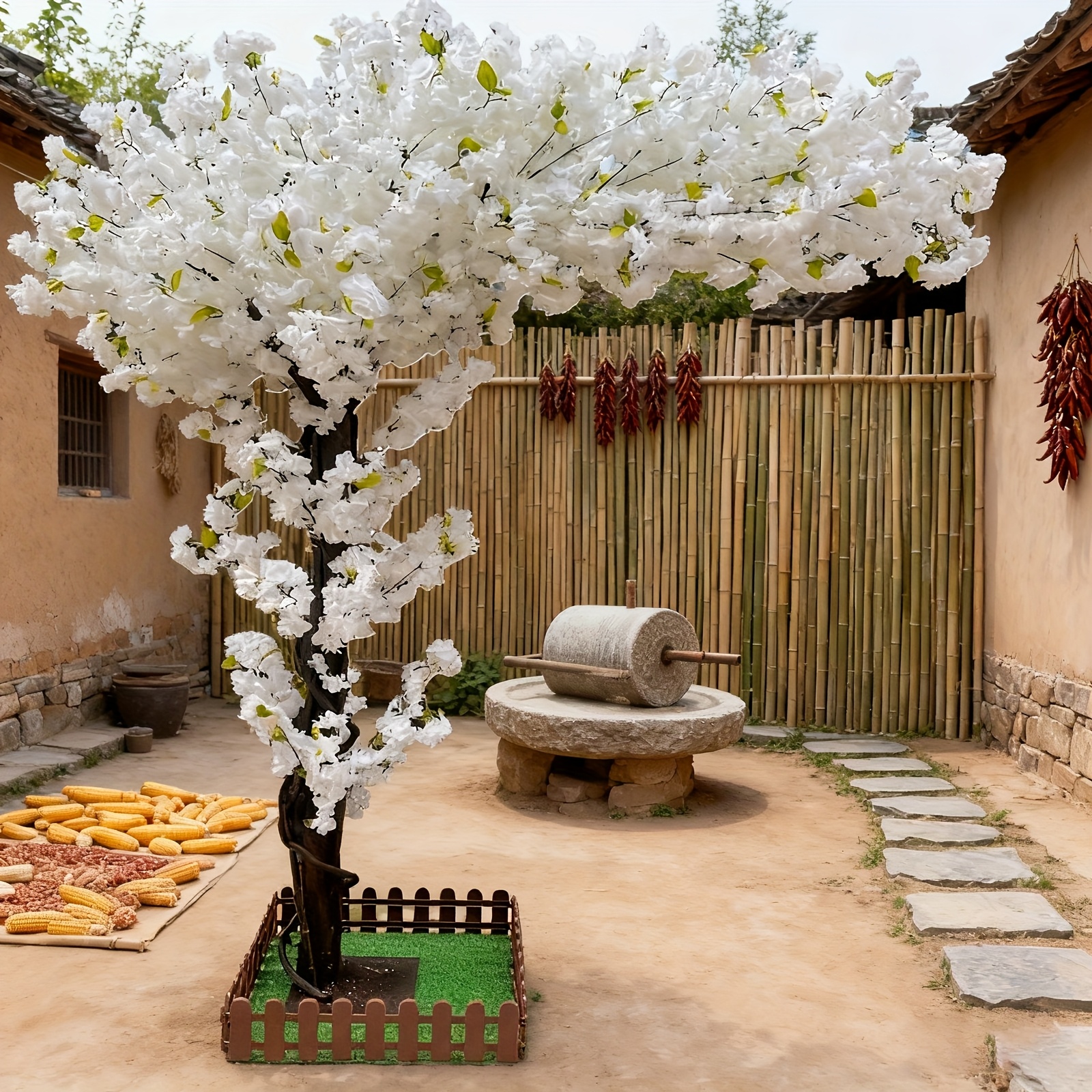 Artificial Cherry Blossom Tree - Home Decor Living reseña y precio