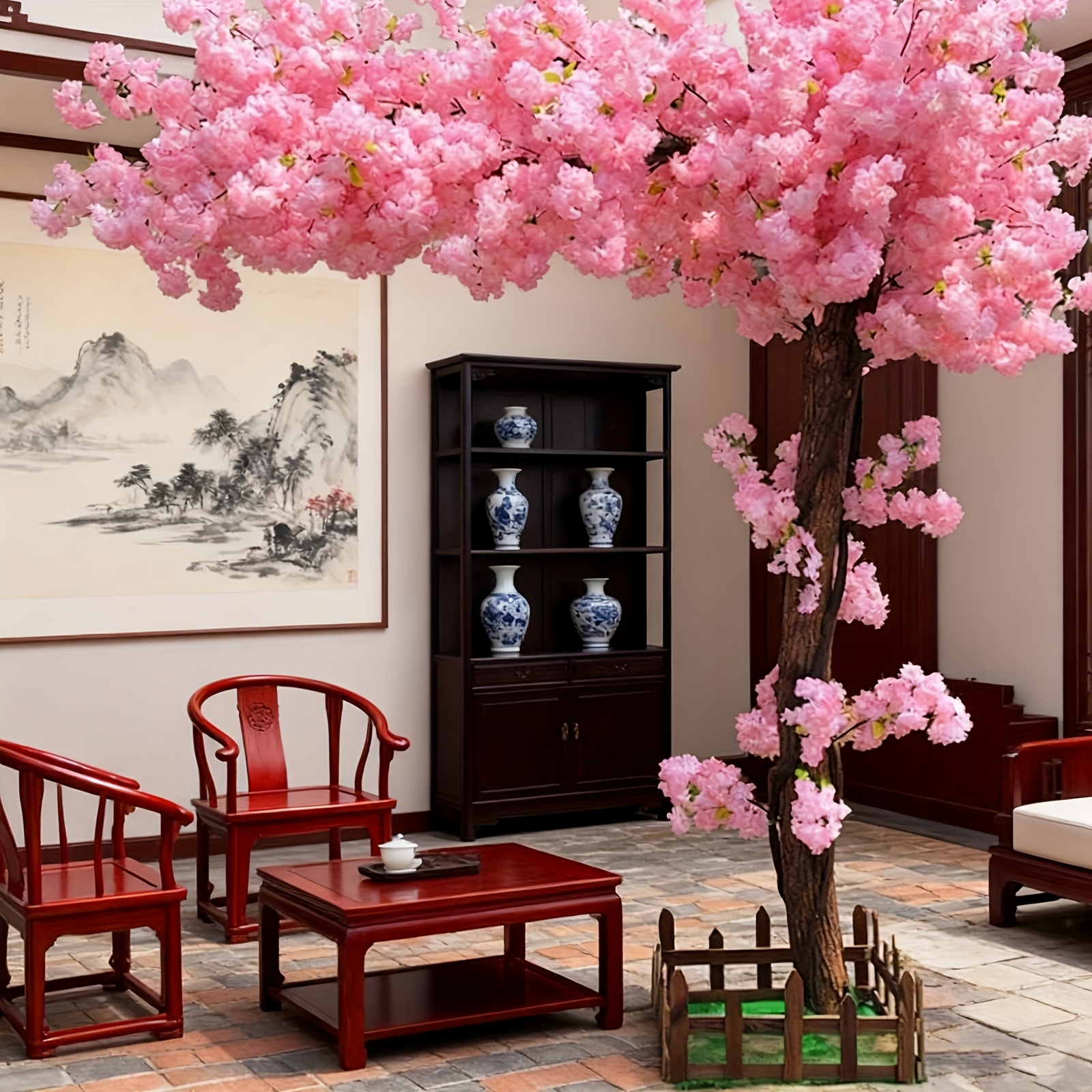 Artificial Cherry Blossom Tree - Home Decor Living reseña y precio