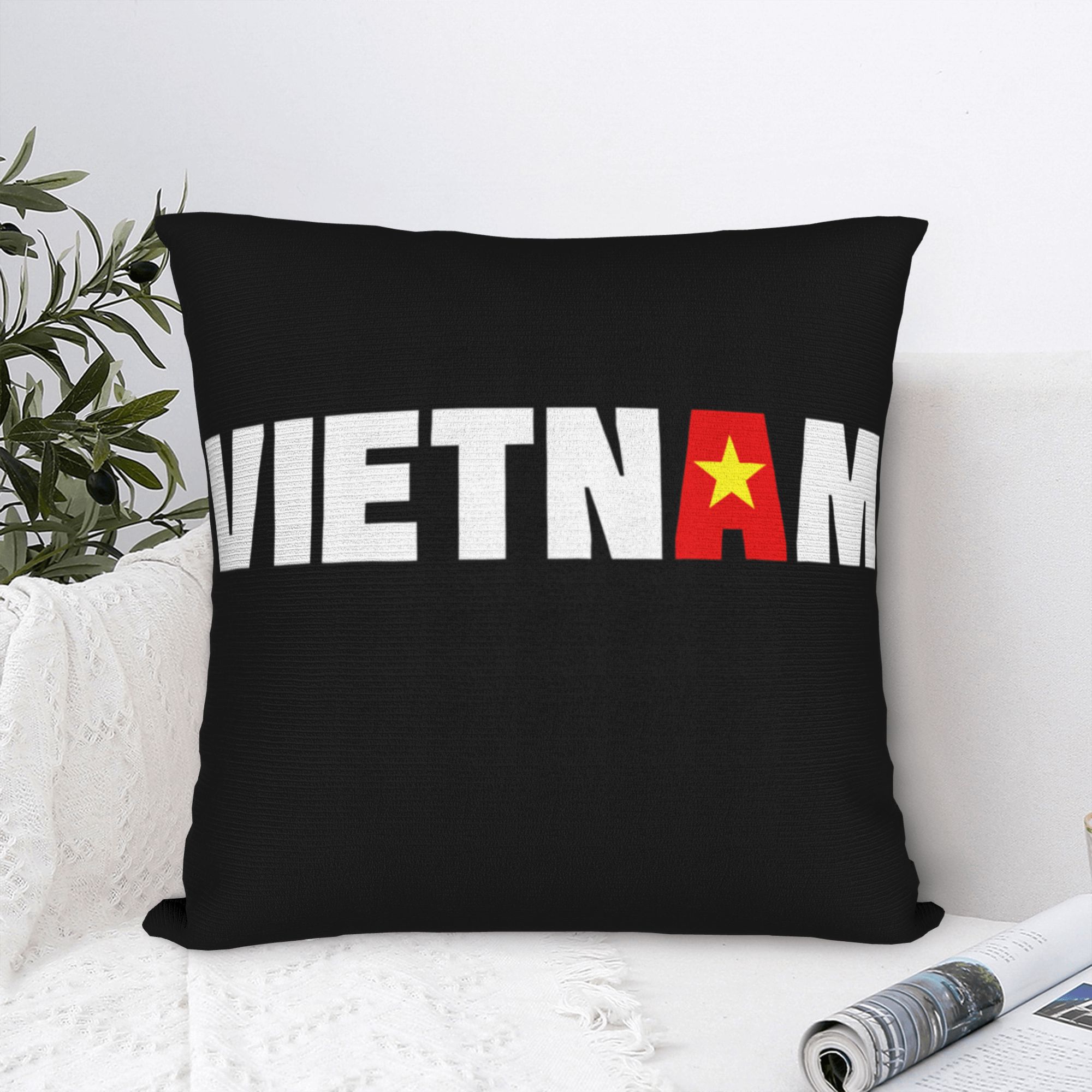 Vietnam Flag Yellow Star Asia  - Home Decor Vietnam reseña y precio