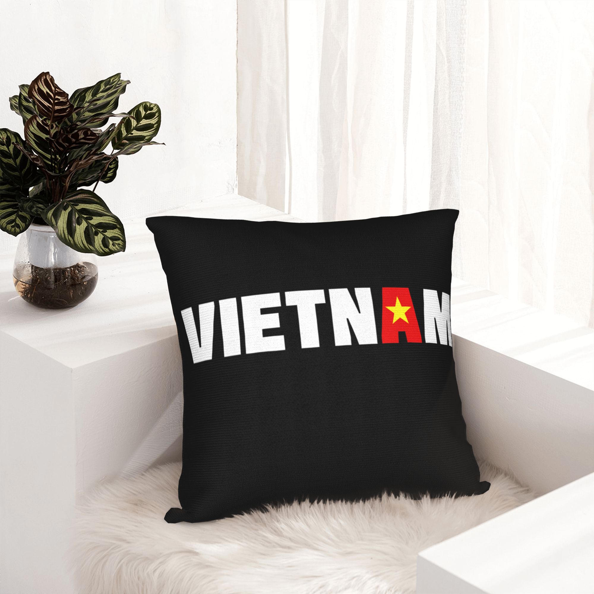 Vietnam Flag Yellow Star Asia  - Home Decor Vietnam reseña y precio