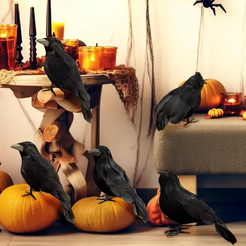 1PC Black Crow Halloween Decor - Home Decor You reseña y precio