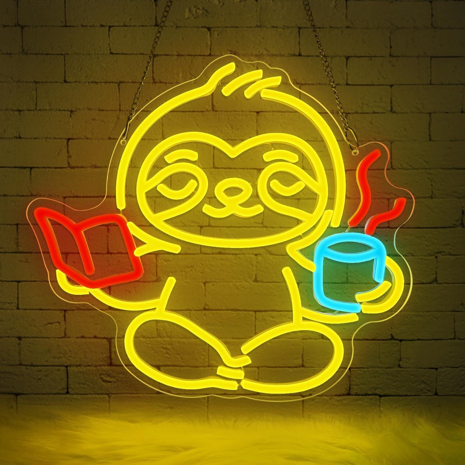 Sloth Neon Sign USB Dimmable L - Home Decor Living reseña y precio