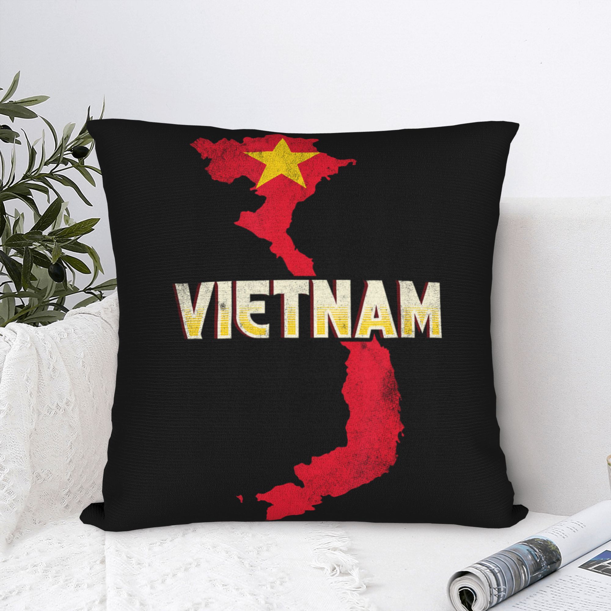 Vietnam Flag Yellow Star Asia  - Home Decor Vietnam reseña y precio