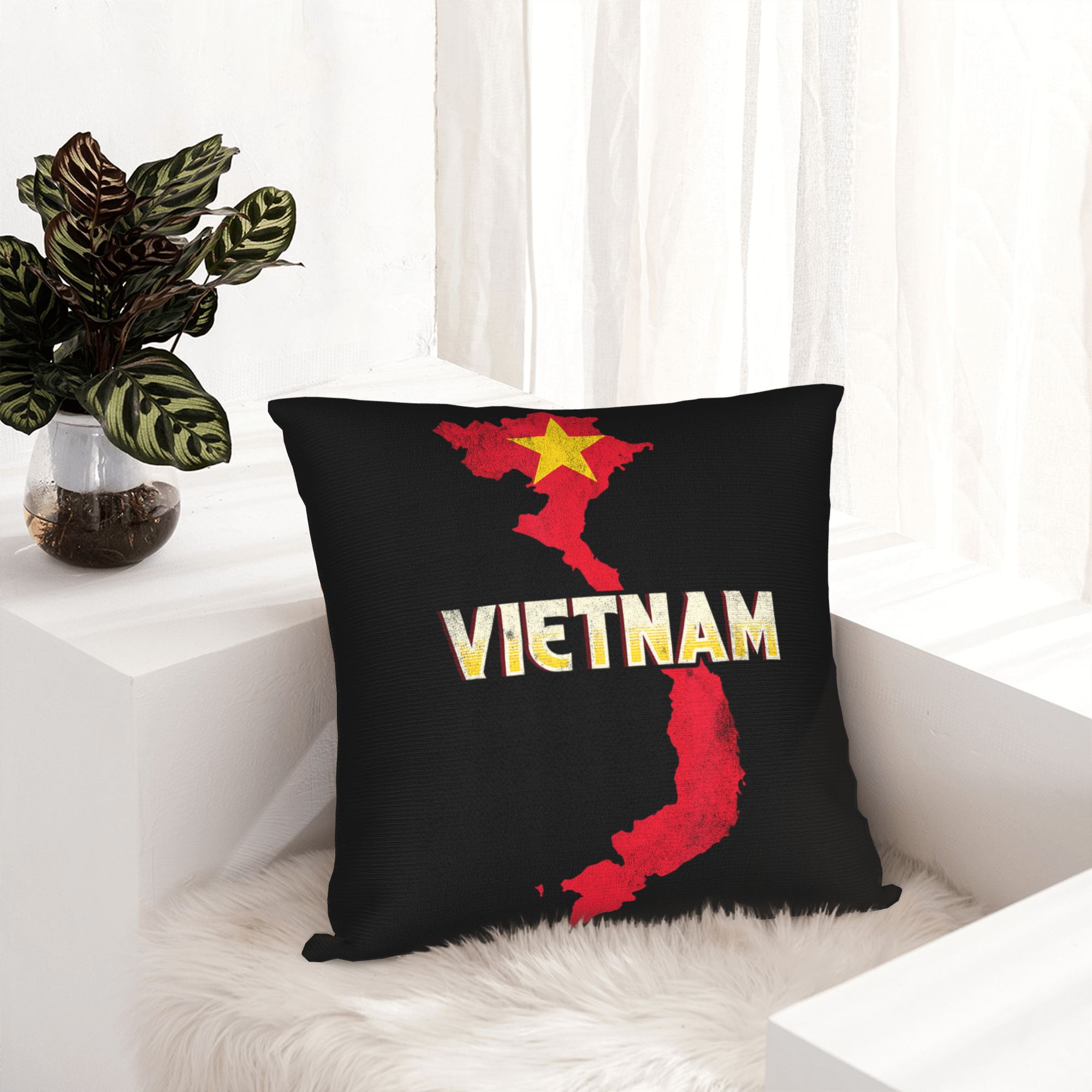 Vietnam Flag Yellow Star Asia  - Home Decor Vietnam reseña y precio