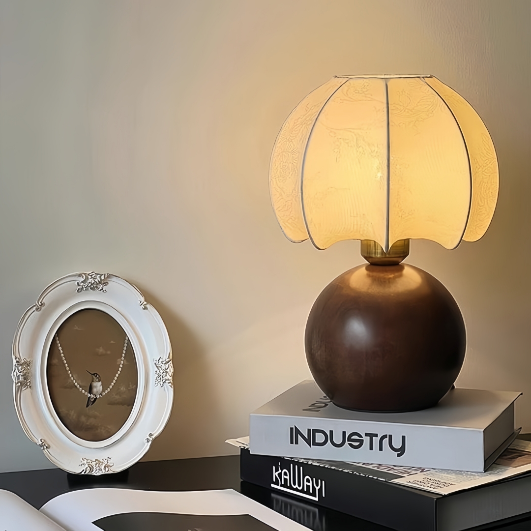 Vintage floral table lamp, med - Home Decor Living reseña y precio
