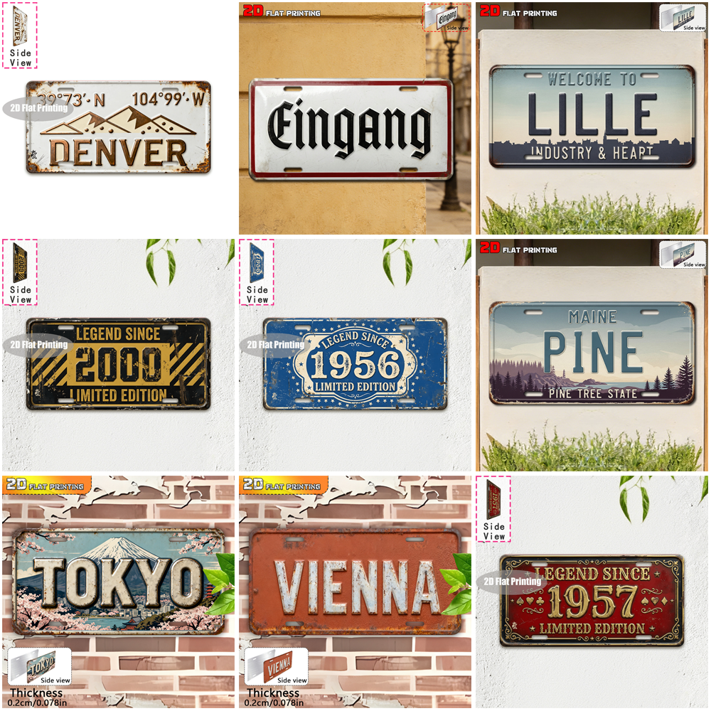 Vintage City Location Number P - Home Decor Locations reseña y precio