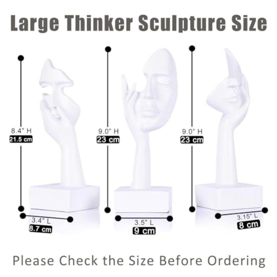 Thinker Large Statue Set - Art - Home Decor Living reseña y precio