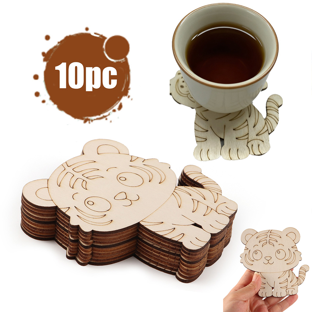 10 Pcs/set Tiger Animal Unfini - Home Decor You reseña y precio