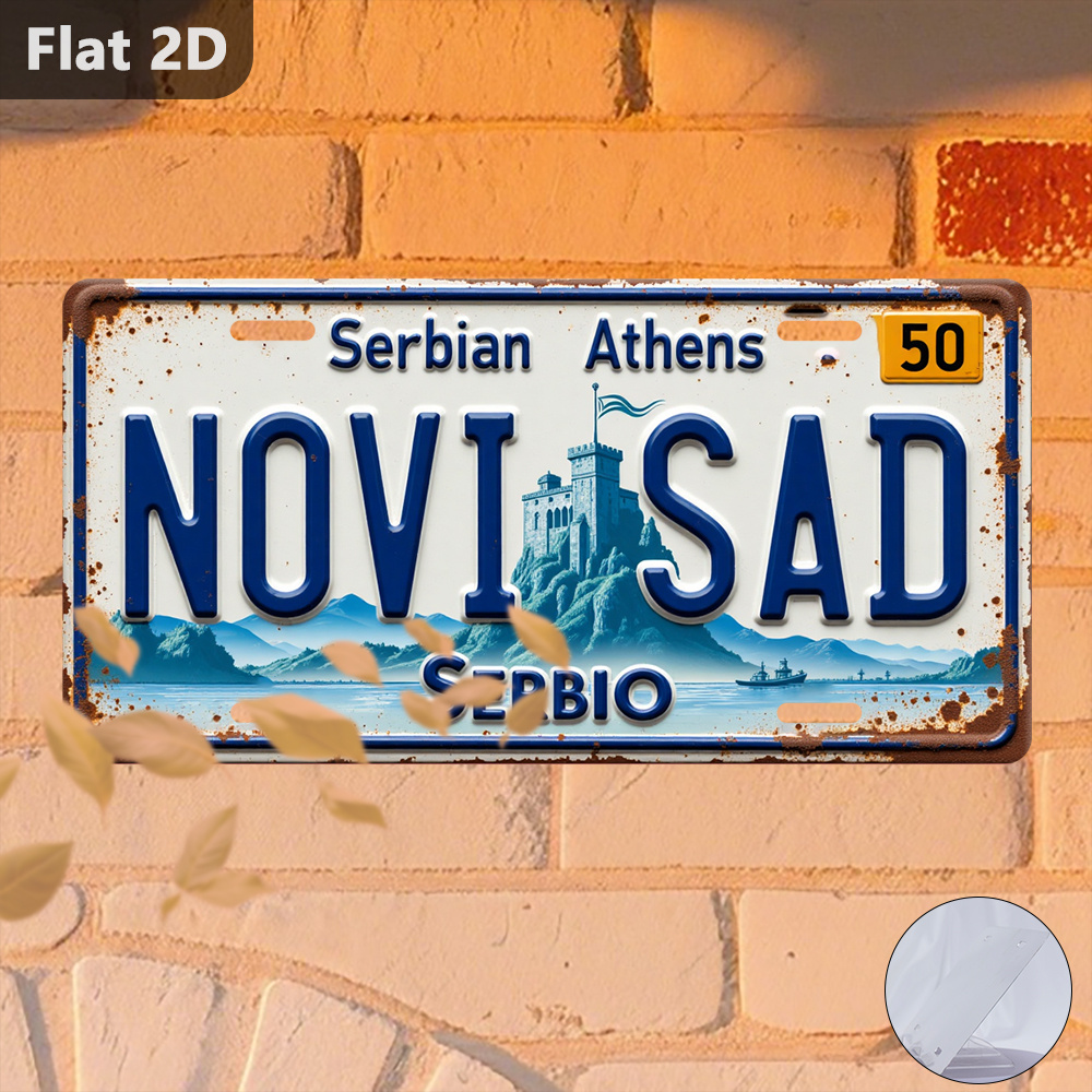 Vintage 2D Tin Sign Novi Sad C - Home Decor Novi Sad reseña y precio