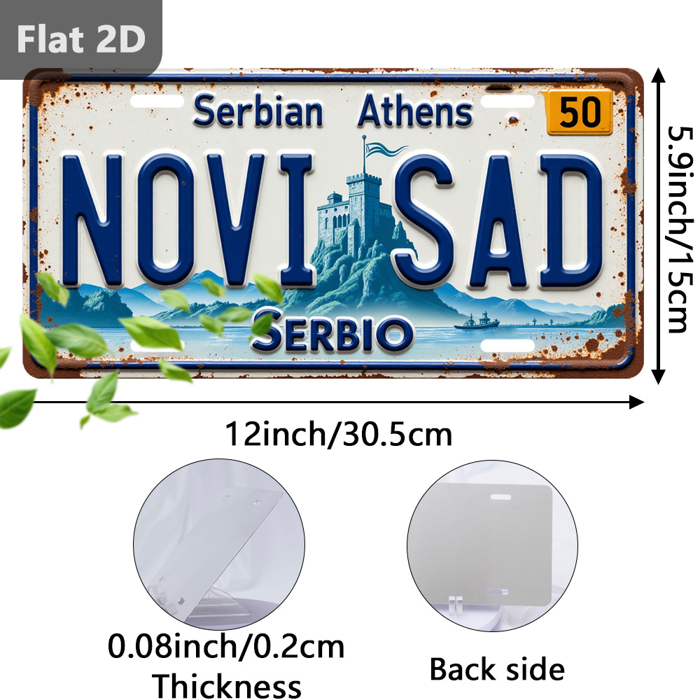 Vintage 2D Tin Sign Novi Sad C - Home Decor Novi Sad reseña y precio