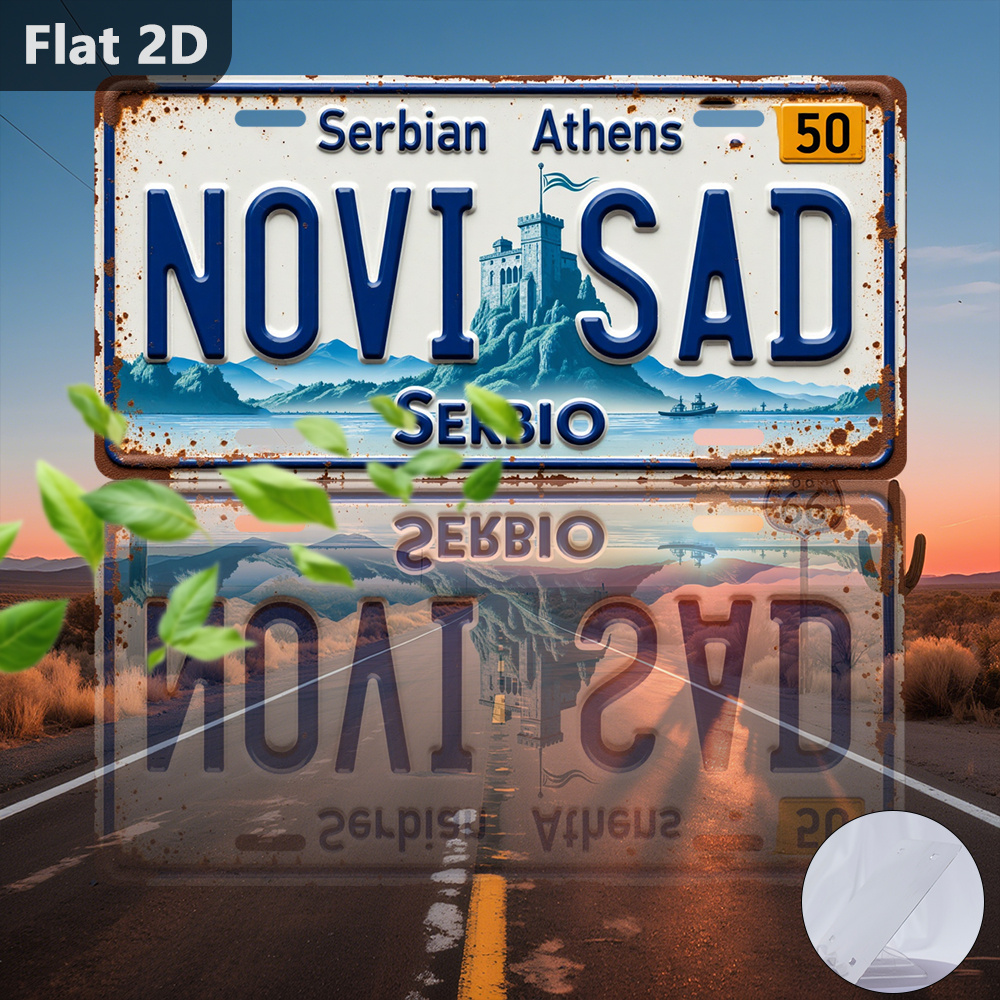 Vintage 2D Tin Sign Novi Sad C - Home Decor Novi Sad reseña y precio
