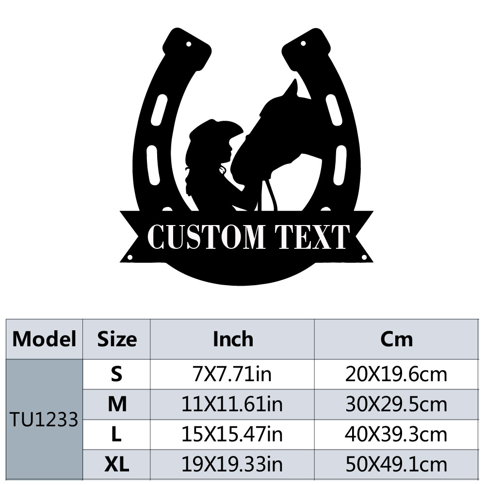 1pc Fashion Customized Horsesh - Home Decor Living reseña y precio