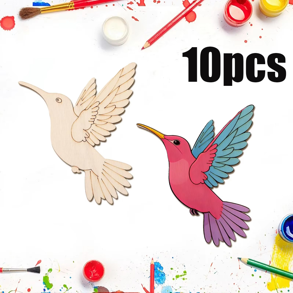 10pcs Unfinished Wood Animal B - Home Decor You reseña y precio