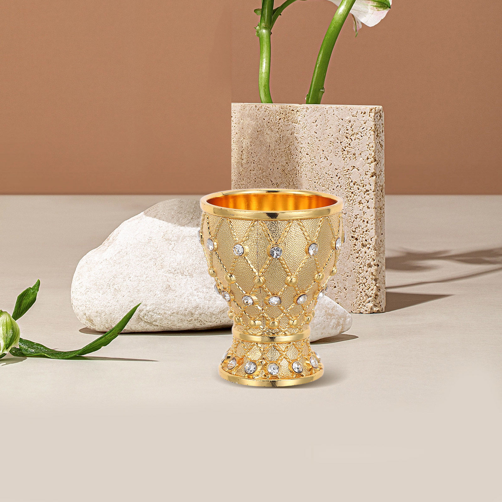 Vintage Goblet Gold Baptism Cu - Home Decor Medieval reseña y precio