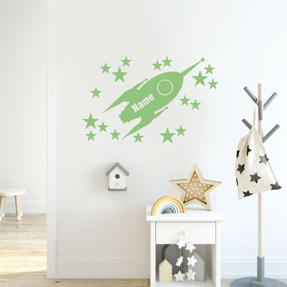 1pc Cartoon Rockets and stars  - Home Decor Living reseña y precio