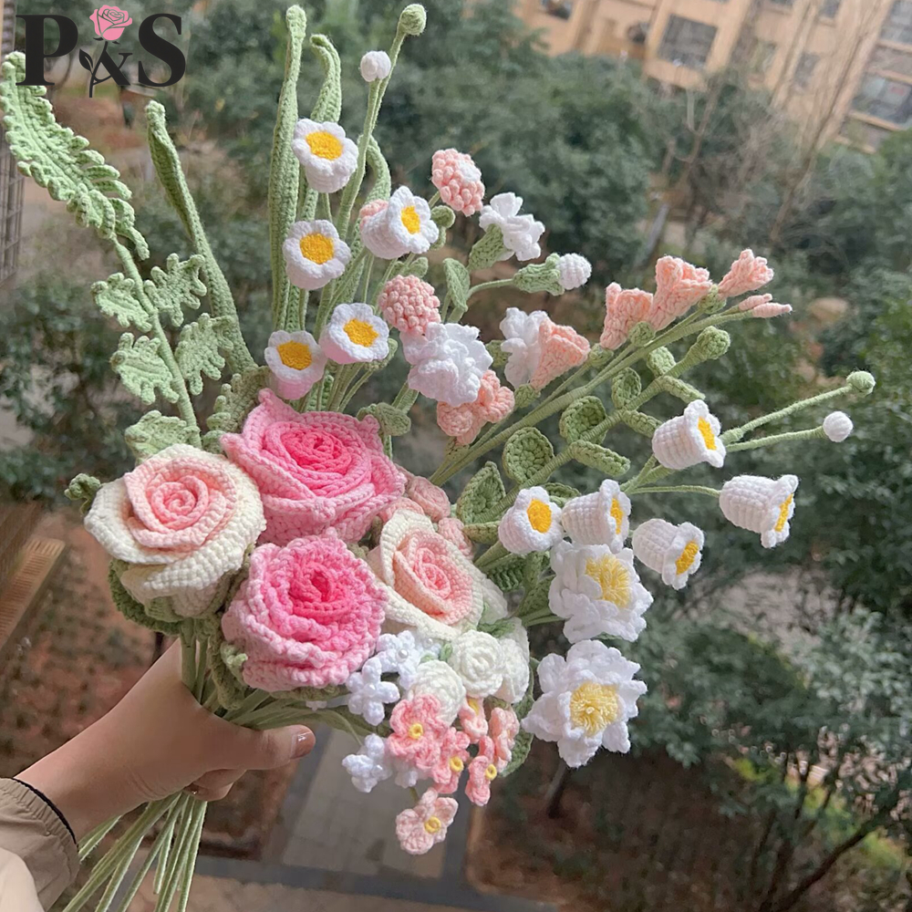 Crochet Flower Bouquet Luxury  - Home Decor Daisy reseña y precio