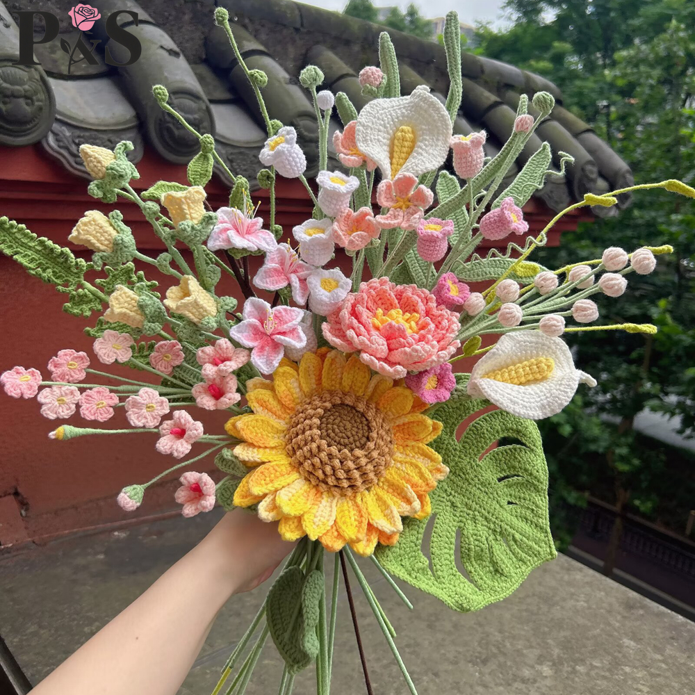 Crochet Flower Bouquet Luxury  - Home Decor Daisy reseña y precio