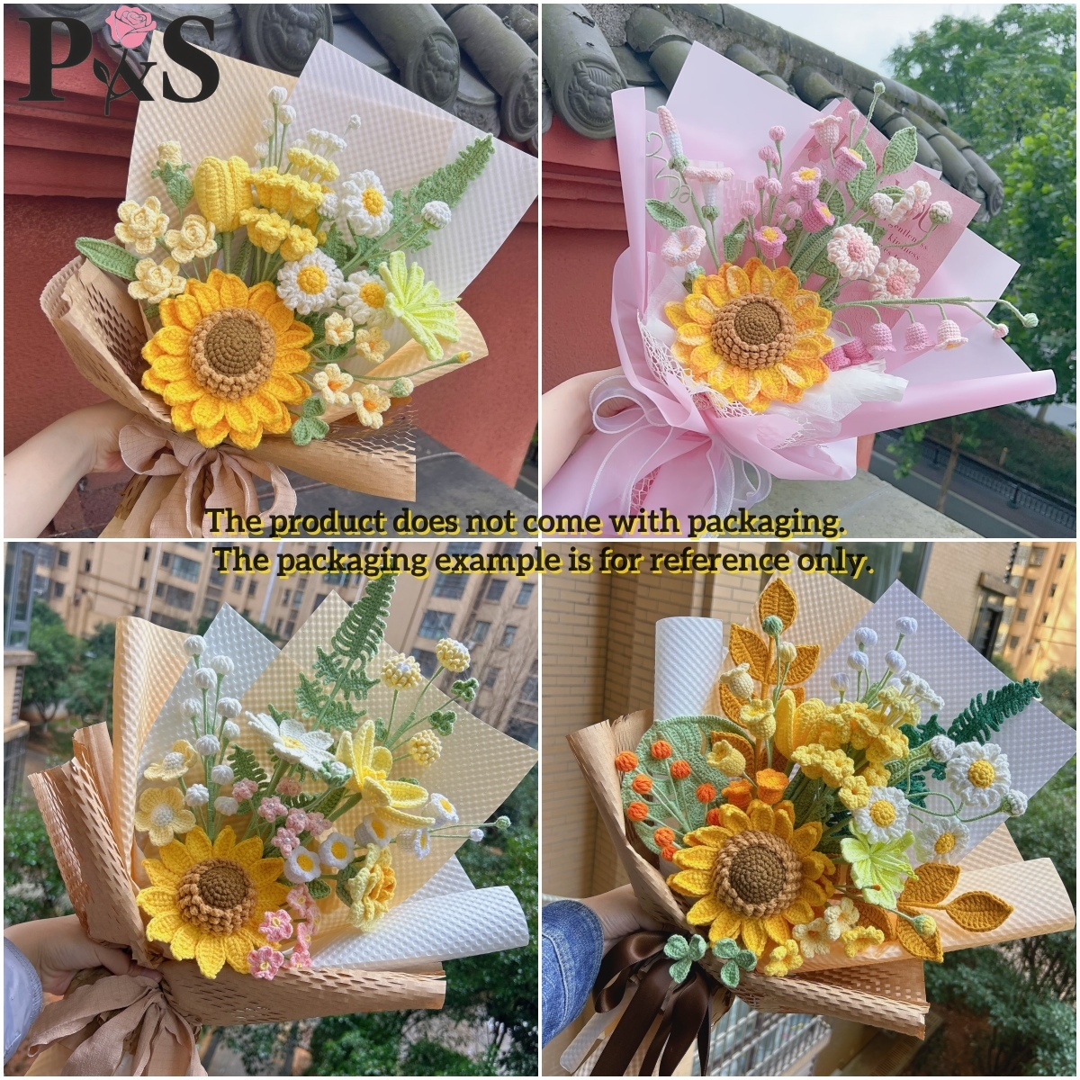 Crochet Flower Bouquet Luxury  - Home Decor Daisy reseña y precio