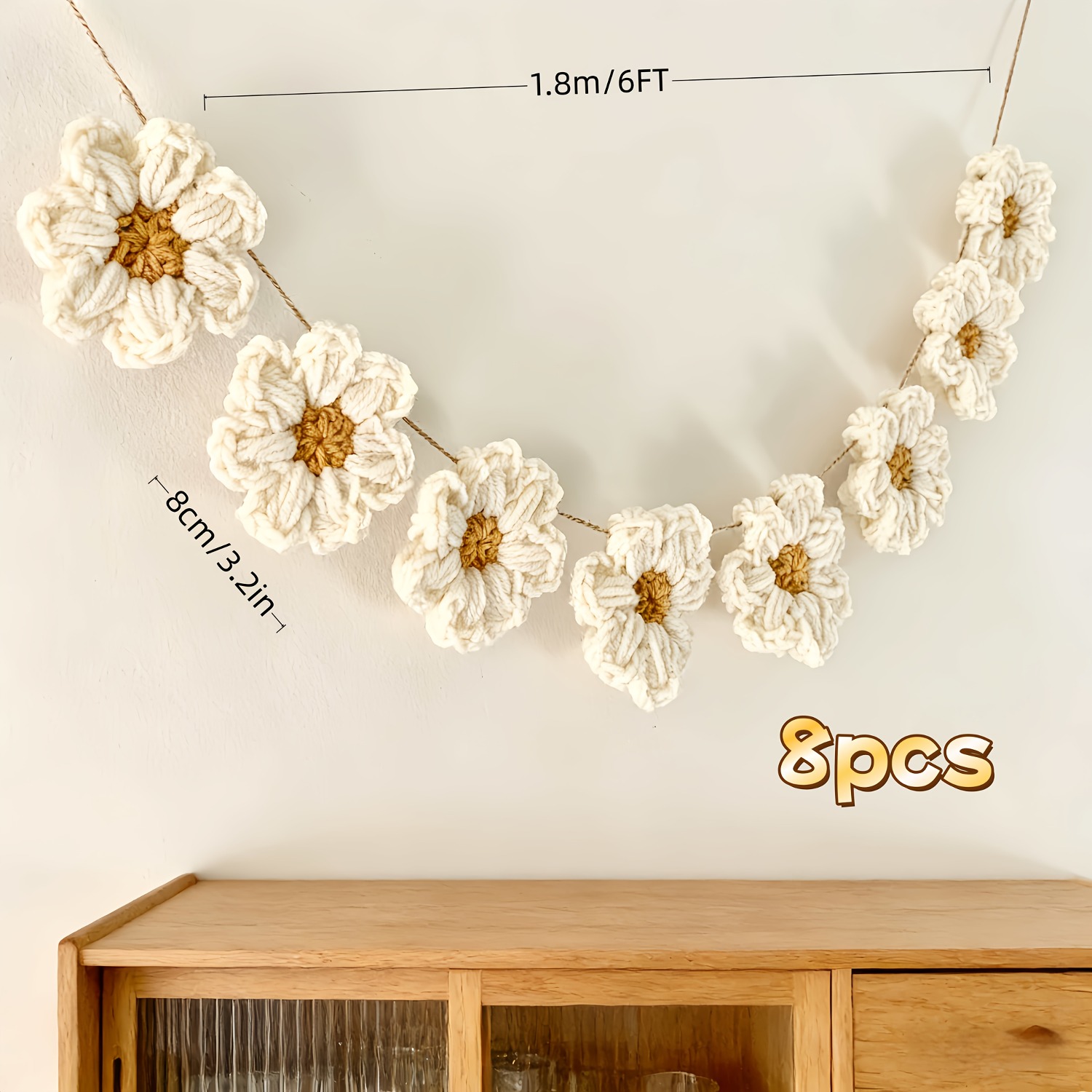 8 pieces of 1.8-meter-long cro - Home Decor Daisy reseña y precio