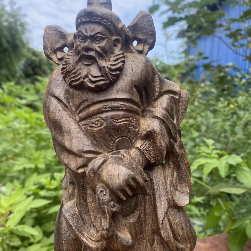 Hand Carved Vietnam Wood Zhong - Home Decor Vietnam reseña y precio
