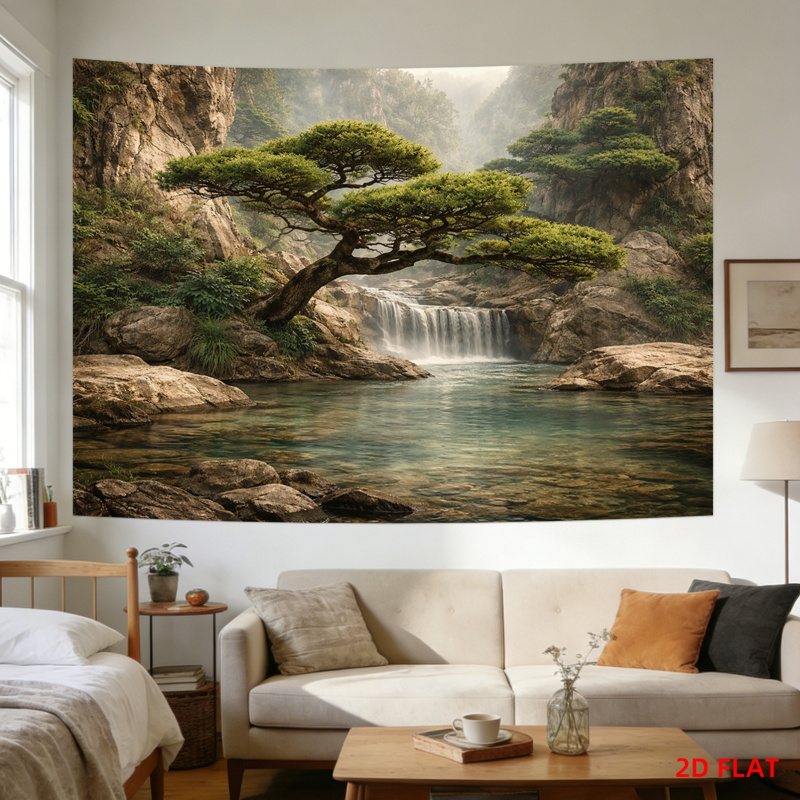 Lusheng Scenery Waterfall Moun - Home Decor Range reseña y precio