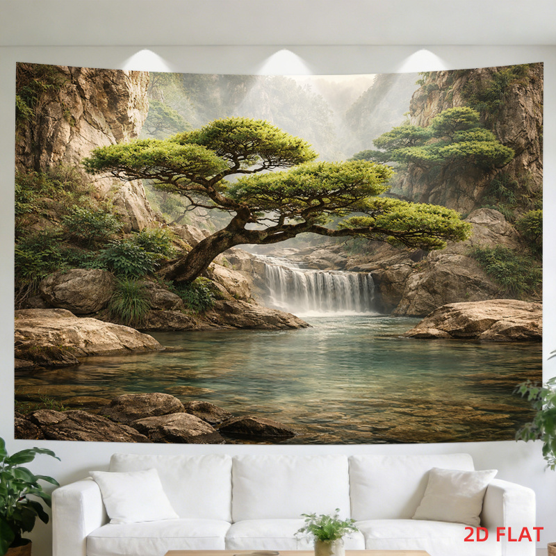 Lusheng Scenery Waterfall Moun - Home Decor Range reseña y precio
