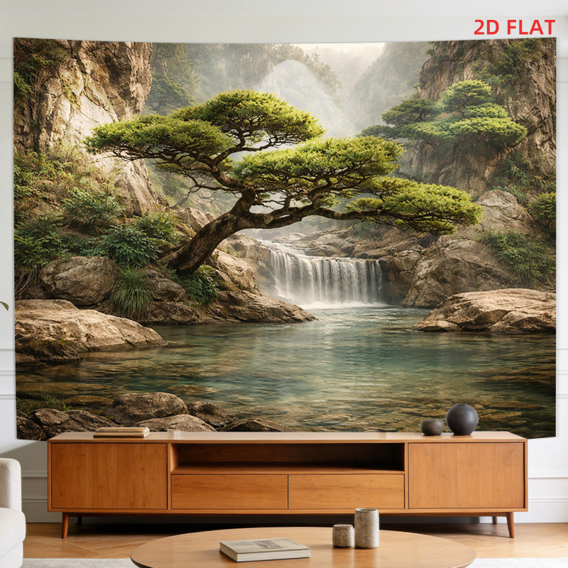 Lusheng Scenery Waterfall Moun - Home Decor Range reseña y precio