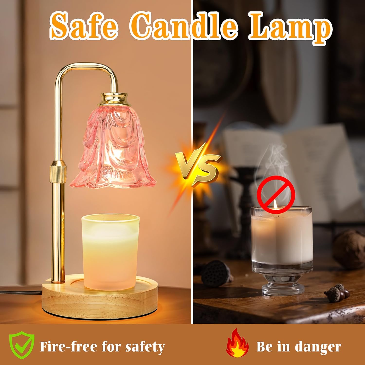 Pink Tulip Candle Warmer Lamp  - Home Decor Free Images reseña y precio