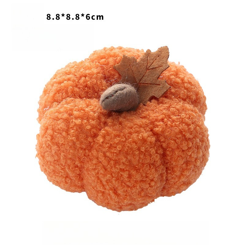 Fluffy Pumpkin Plush Halloween - Home Decor You reseña y precio