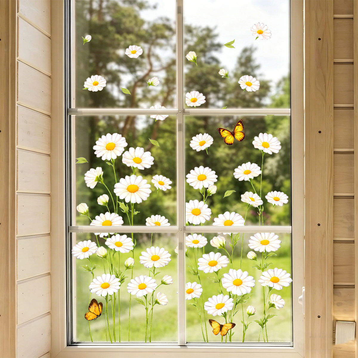 Daisy Flower Static Window Sti - Home Decor Daisy reseña y precio