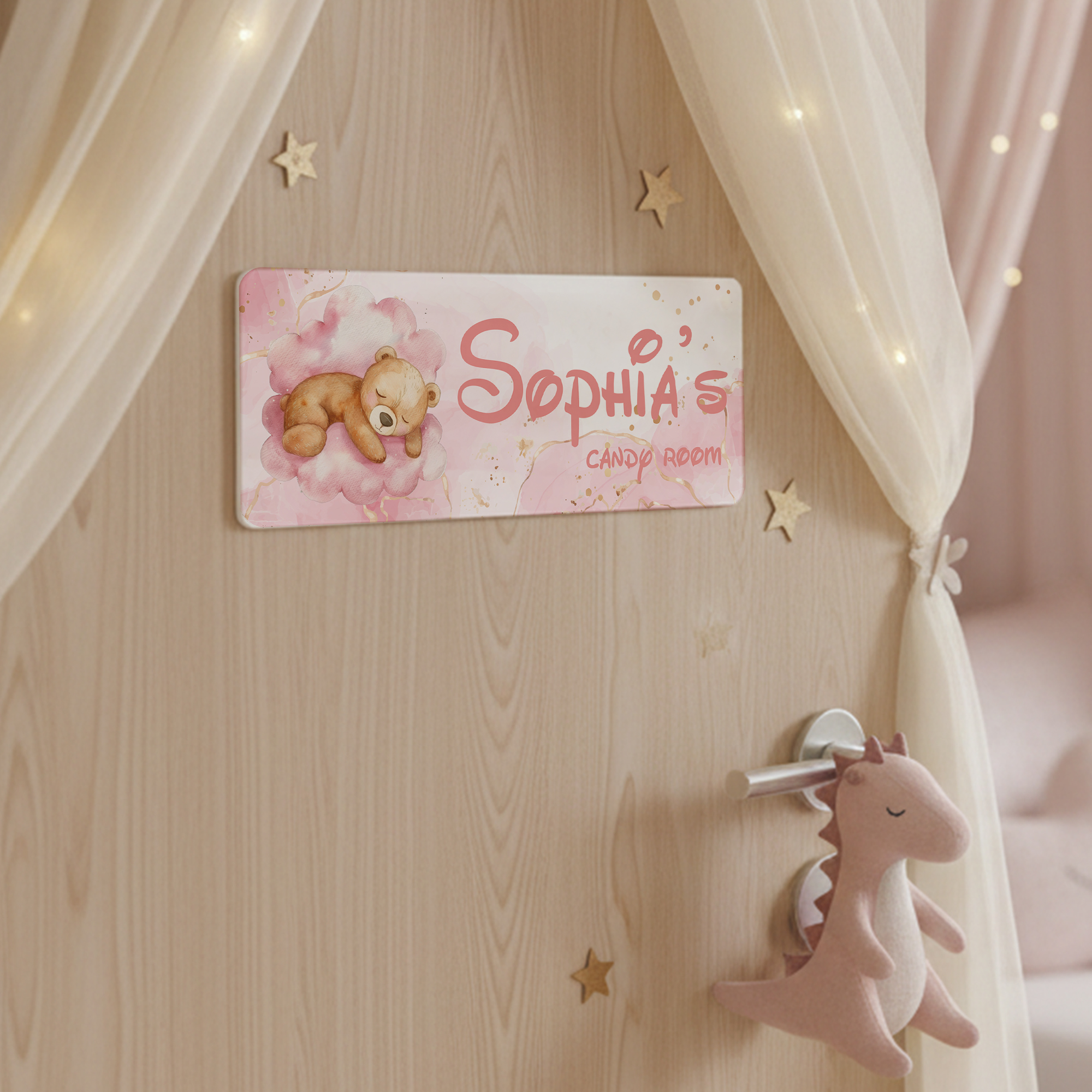 1pc Custom Bear Name/Text Acry - Home Decor Living reseña y precio