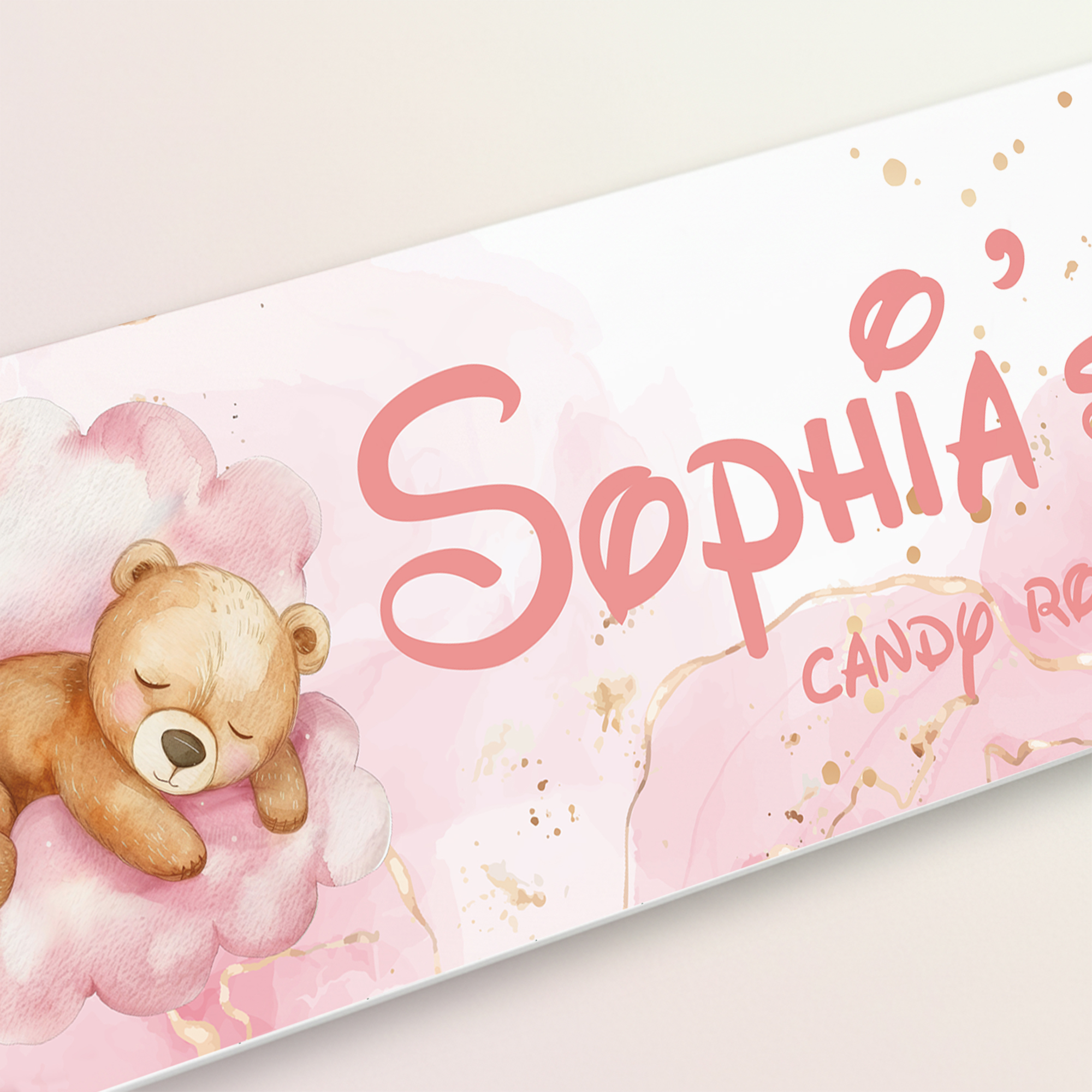 1pc Custom Bear Name/Text Acry - Home Decor Living reseña y precio