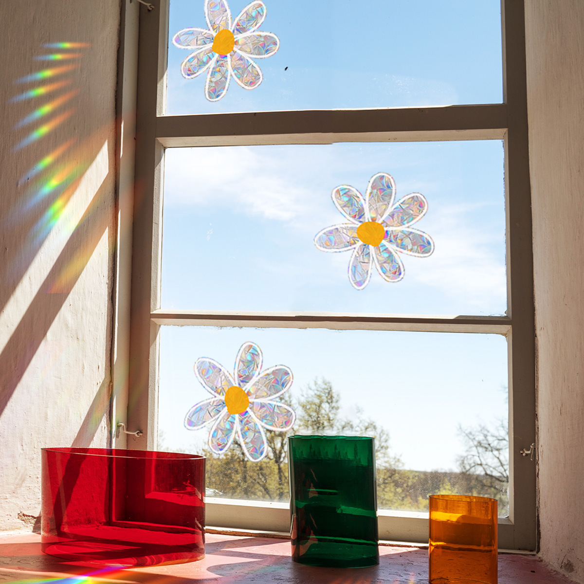 Flowers Daisies Electrostatic  - Home Decor Daisy reseña y precio