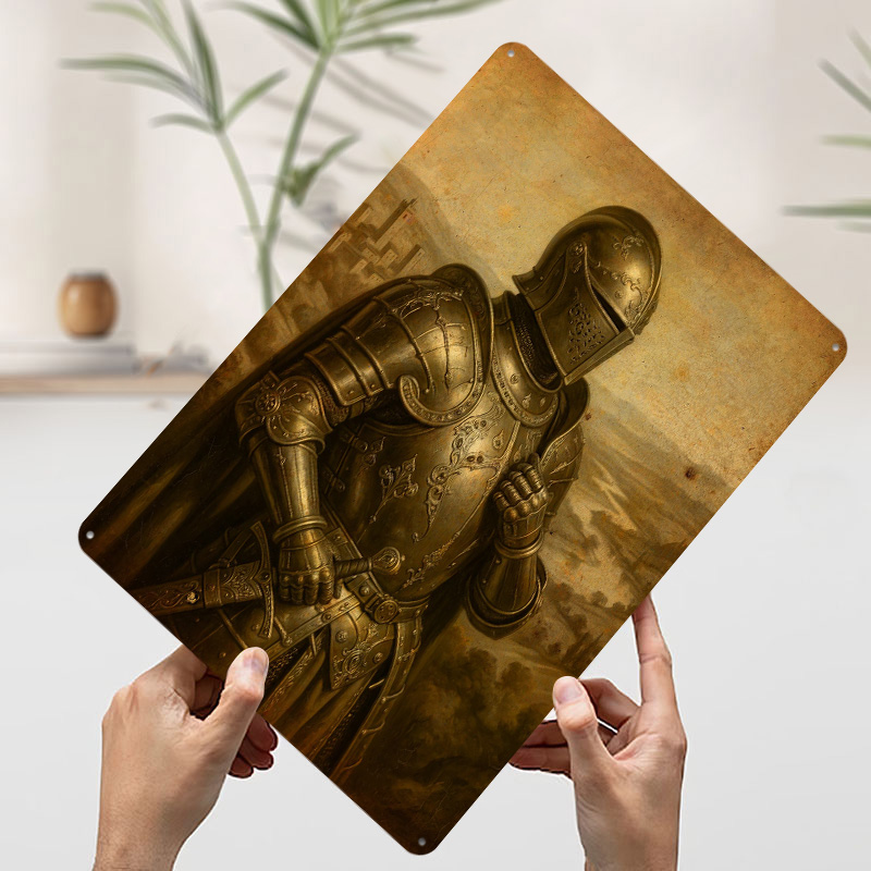 Knight in Ornate Armor Printed - Home Decor Living reseña y precio