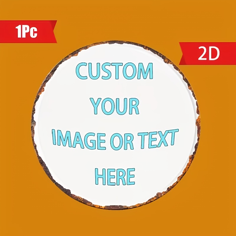 Custom Round Metal Tin Sign, P - Home Decor Free Images reseña y precio